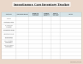 Printable incontinence care inventory tracker for family caregivers. Instant digital download - Caregivers Collective