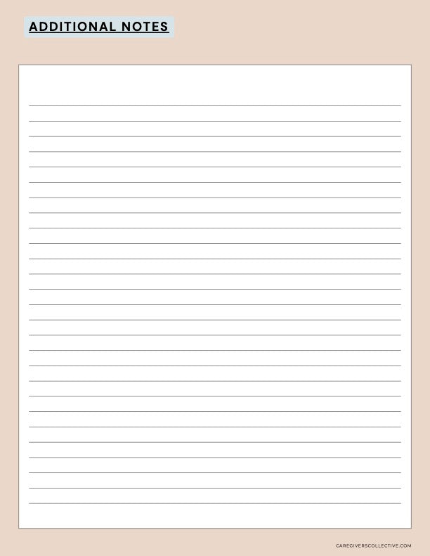 A Fundamental Caregiving Packet Bundle - Printable Caregiving Tools for Family Caregivers